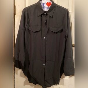 Black Button Down Blouse